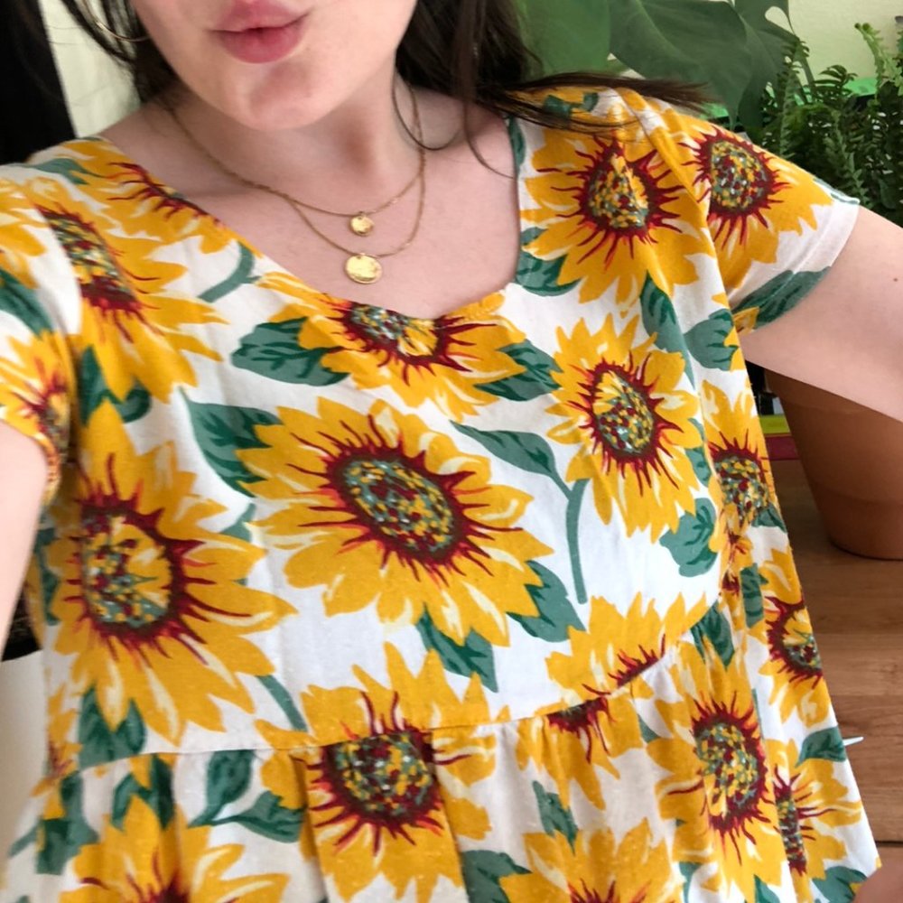 American Apparel Sunflower Babydoll Dress
